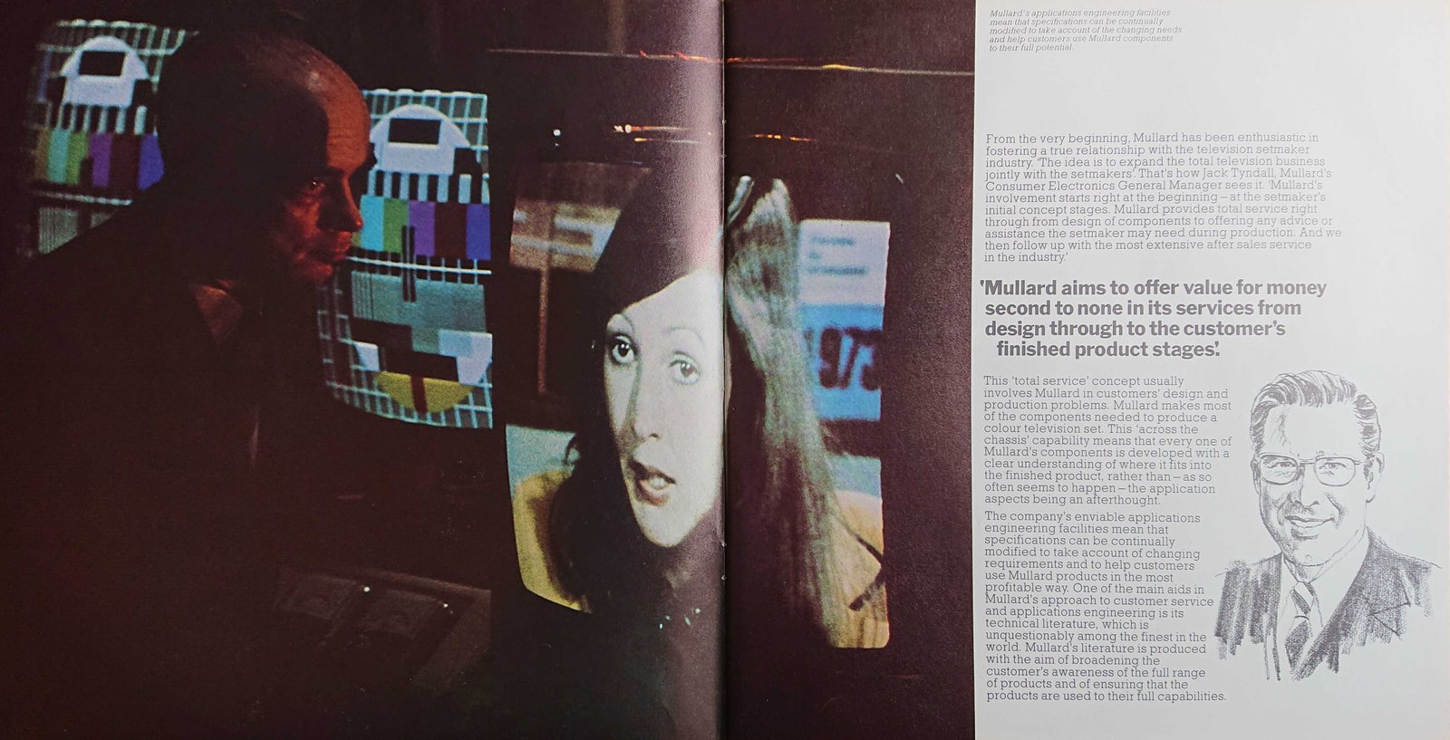 Middle of cover of M BBC 50